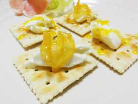 簡単豪華☆ゆず味のカナッペ