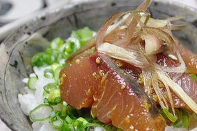 柚子の香り ハマチのわさび醤油丼 レシピ 作り方 By Commeline クックパッド