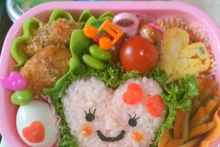 キャラ弁 ハート ちゃん弁当 レシピ 作り方 By ピットンヘベヘベ クックパッド 簡単おいしいみんなのレシピが359万品