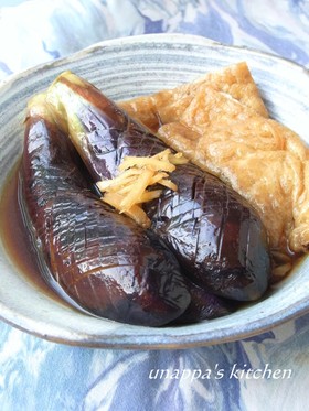 揚げずに簡単!茄子と油揚げの煮びたし