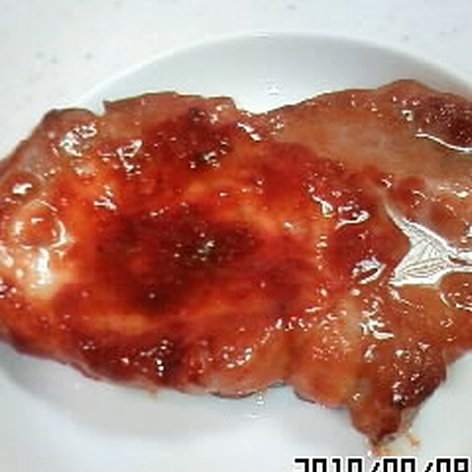 お弁当メインおかず☆豚肉ロースの甘味噌焼