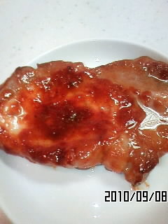 お弁当メインおかず☆豚肉ロースの甘味噌焼の画像