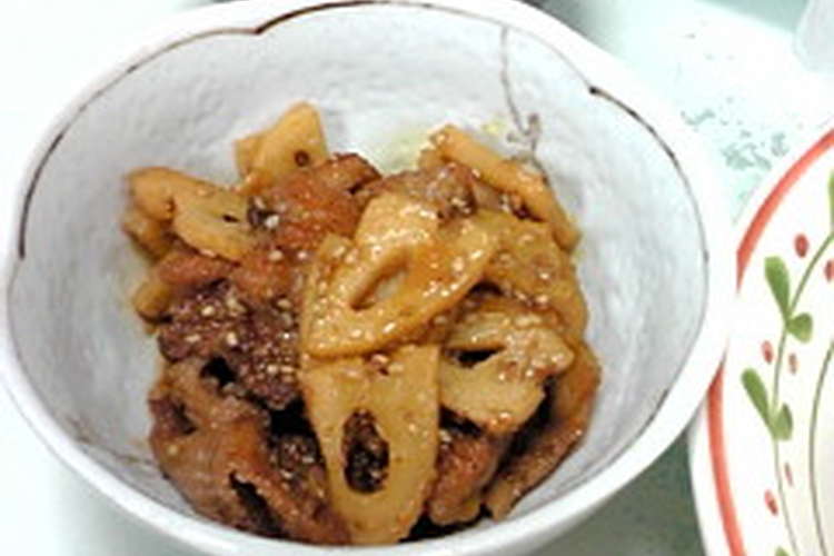 飯友 鶏皮と蓮根のきんぴら レシピ 作り方 By ゆっちぇとまましゃん クックパッド
