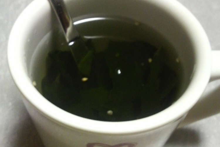 しいたけ茶でわかめスープ レシピ 作り方 By さとそと クックパッド
