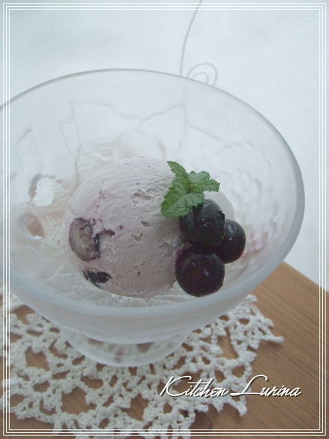 ☆ブルーベリーアイス☆ヨーグルト風味の画像