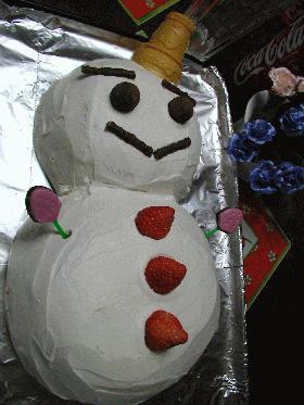★雪だるまケーキ★の画像