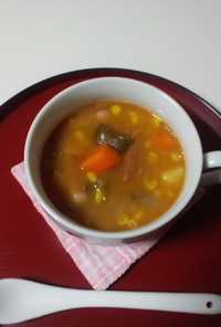 白いんげん豆の具沢山スープ