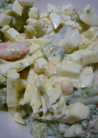 海老とブロッコリーの玉子サラダ