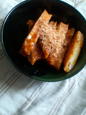 簡単さつま揚げソース炒め♡お好み焼き風味
