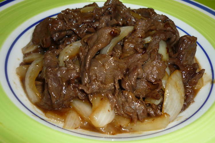 牛肉と玉ねぎの甘辛炒め レシピ 作り方 By まりみぃ クックパッド 簡単おいしいみんなのレシピが366万品