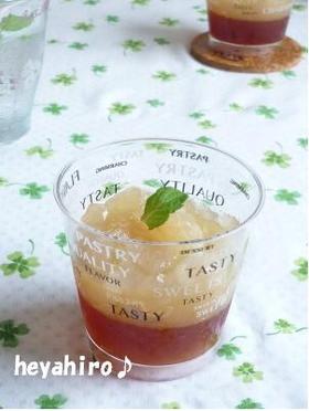 簡単♪紅茶とグレープフルーツのゼリー*