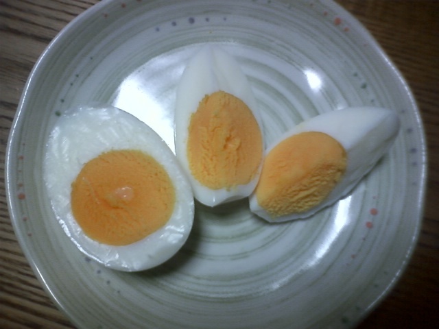 ☆ゆで卵の切り方☆の画像
