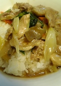 豚肉と小松菜の中華風旨煮