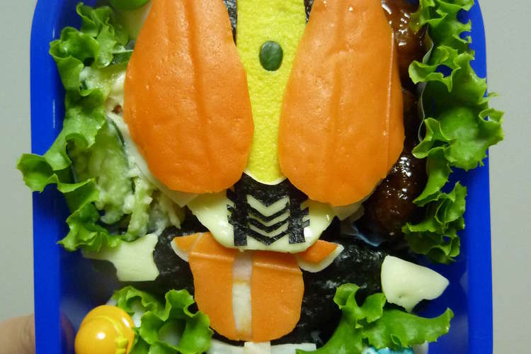 キャラ弁 仮面ライダー電王 オレ 参上 レシピ 作り方 By ｓｕｍｏｍｏｎｇａ クックパッド 簡単おいしいみんなのレシピが356万品