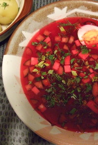 ビーツの冷製ボルシチ サラダスープ