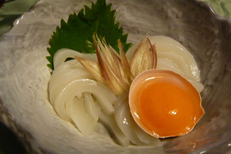 いか刺しは黄身醤油で レシピ 作り方 By Kusamamama クックパッド