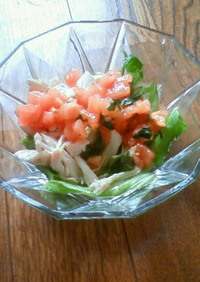 トマトバジルサラダ～手作りドレで～