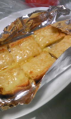 ♡簡単！油揚げチーズトースト♡の画像