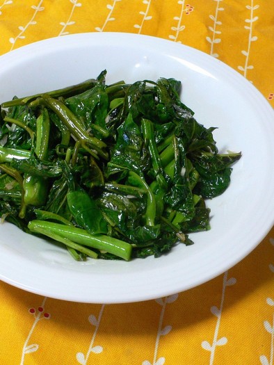 我が家の中華✿空芯菜の炒めの写真