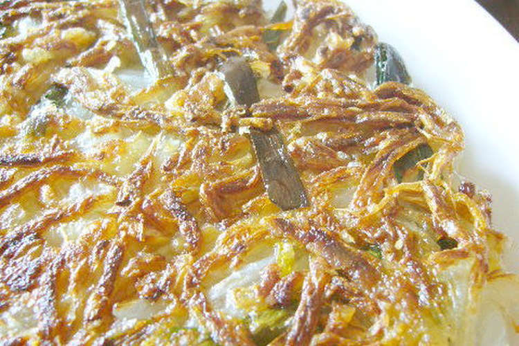 もやしとにらのチヂミ風ぱりぱり焼 レシピ 作り方 By Cocoko クックパッド 簡単おいしいみんなのレシピが352万品