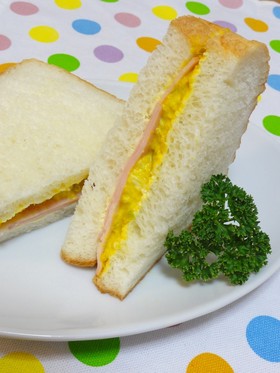 かぼちゃ✿ハムのサンドイッチ