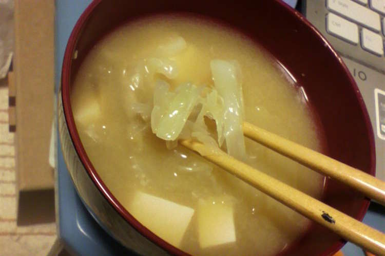 みょうがとキャベツの味噌汁 レシピ 作り方 By なちゅ びゅー クックパッド