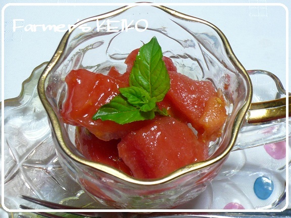 【農家のレシピ】トマトのシャーベットの画像