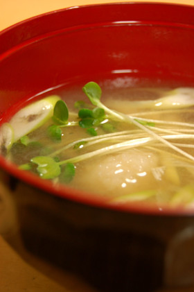 蓮根団子汁