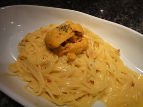 ★うに★パスタ♪瓶の塩ウニ使用♪