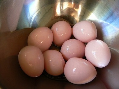 うずら卵の梅酢漬けの写真