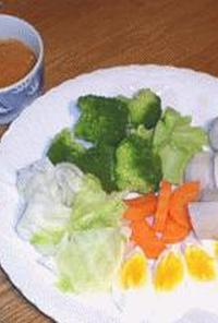 温野菜のガトガト風サラダ