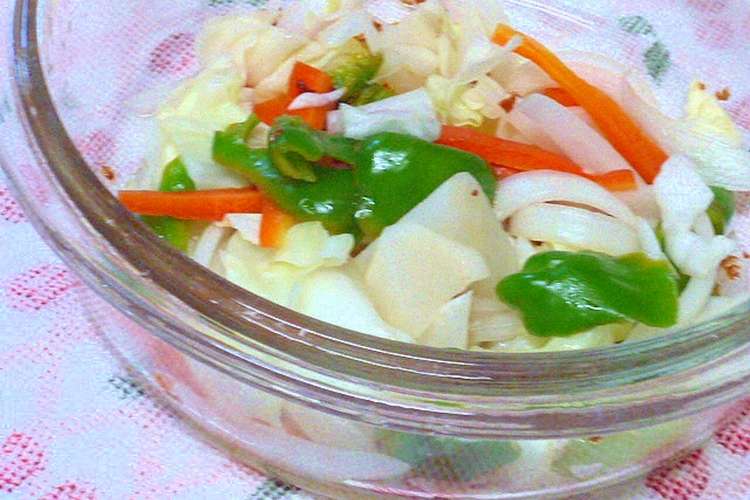 あと一品 レンジで彩り野菜の簡単マリネ レシピ 作り方 By Mocomococream クックパッド