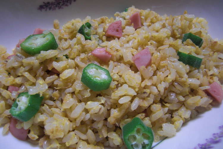 味付けは青じそドレ さっぱりオクラ炒飯 レシピ 作り方 By とのみん クックパッド 簡単おいしいみんなのレシピが355万品