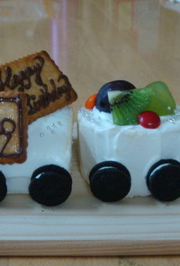 お誕生日♪　電車のケーキ☆