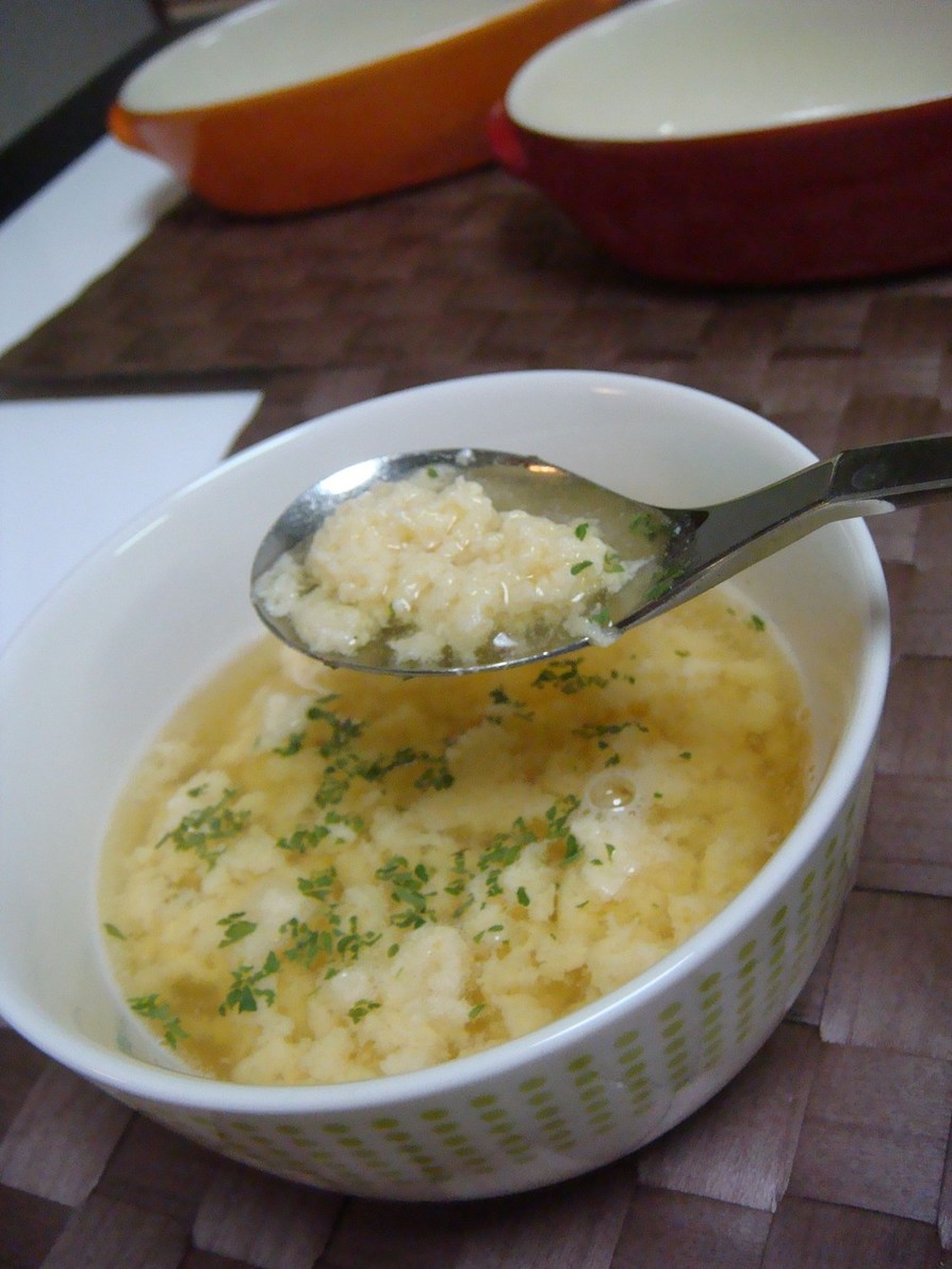 チーズ入り♡ローマ風・コンソメ・スープ　の画像