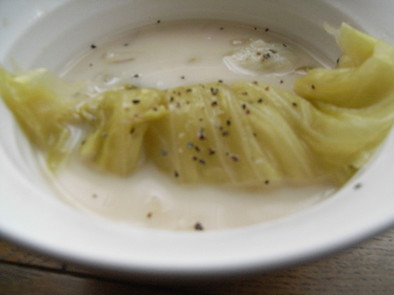 野菜たっぷり◎やさしいスキムミルクスープの写真