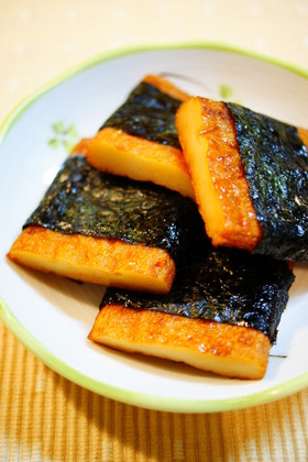 ✿さつま揚げの磯辺焼き✿