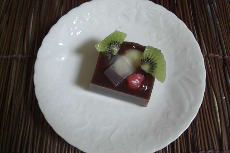 あんみつ水羊羹 レシピ 作り方 By こりえまま クックパッド 簡単おいしいみんなのレシピが367万品