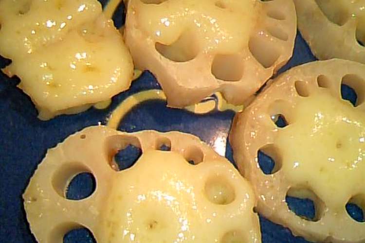 れんこんのオーブン焼き With チーズ レシピ 作り方 By さゆへい クックパッド