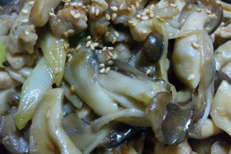 山盛りキノコと豚肉のピリ辛味噌炒め レシピ 作り方 By きょう丸 クックパッド