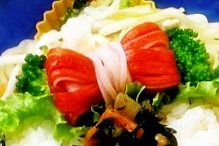 お弁当に かにかま ピックの りぼん レシピ 作り方 By とーな クックパッド 簡単おいしいみんなのレシピが359万品