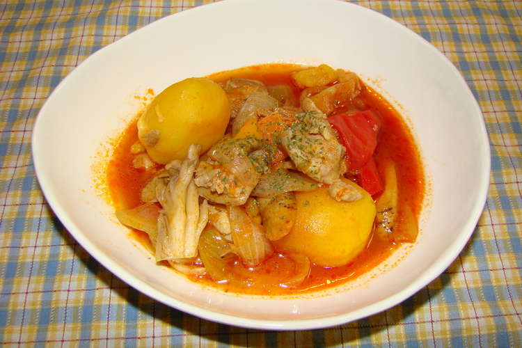 子供大好き 鶏肉と野菜のケチャップ煮 レシピ 作り方 By Pampukin クックパッド 簡単おいしいみんなのレシピが376万品