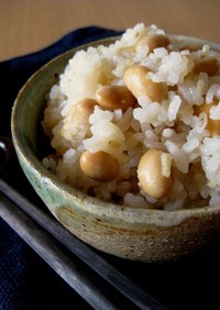 生姜と大豆の炊き込みご飯