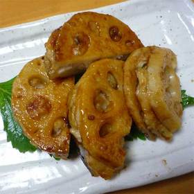 里芋をIN レンコンのはさみ焼き