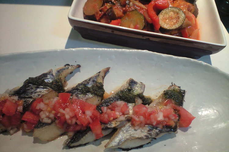 トマトとバジルであっさり美味しい鰆ソテー レシピ 作り方 By Sarastella クックパッド 簡単おいしいみんなのレシピが363万品