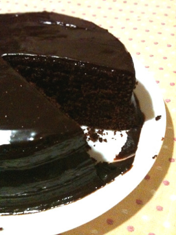  ラズベリーチョコレートケーキの画像