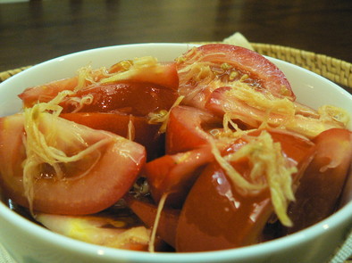 2度美味しい　ハニー・ジンジャー・トマトの写真