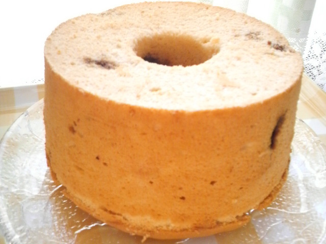 黒糖くるみと味噌のシフォンケーキの画像