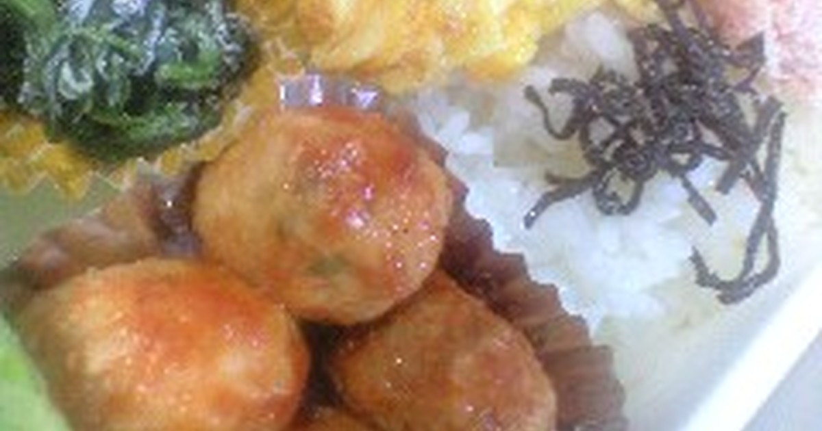肉食男子も喜ぶ！お弁当用肉団子 by 桃的美しき日々 【クックパッド】 簡単おいしいみんなのレシピが332万品