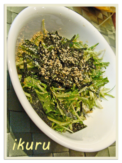 水菜ときゅうり de 中華マリネの写真